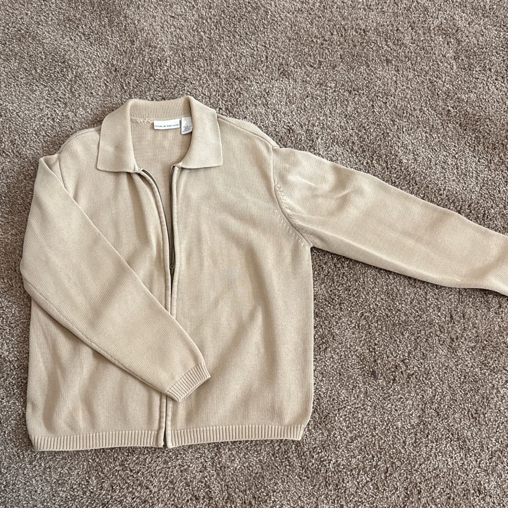 Croft & Barrow Tan Lightweight Jacket